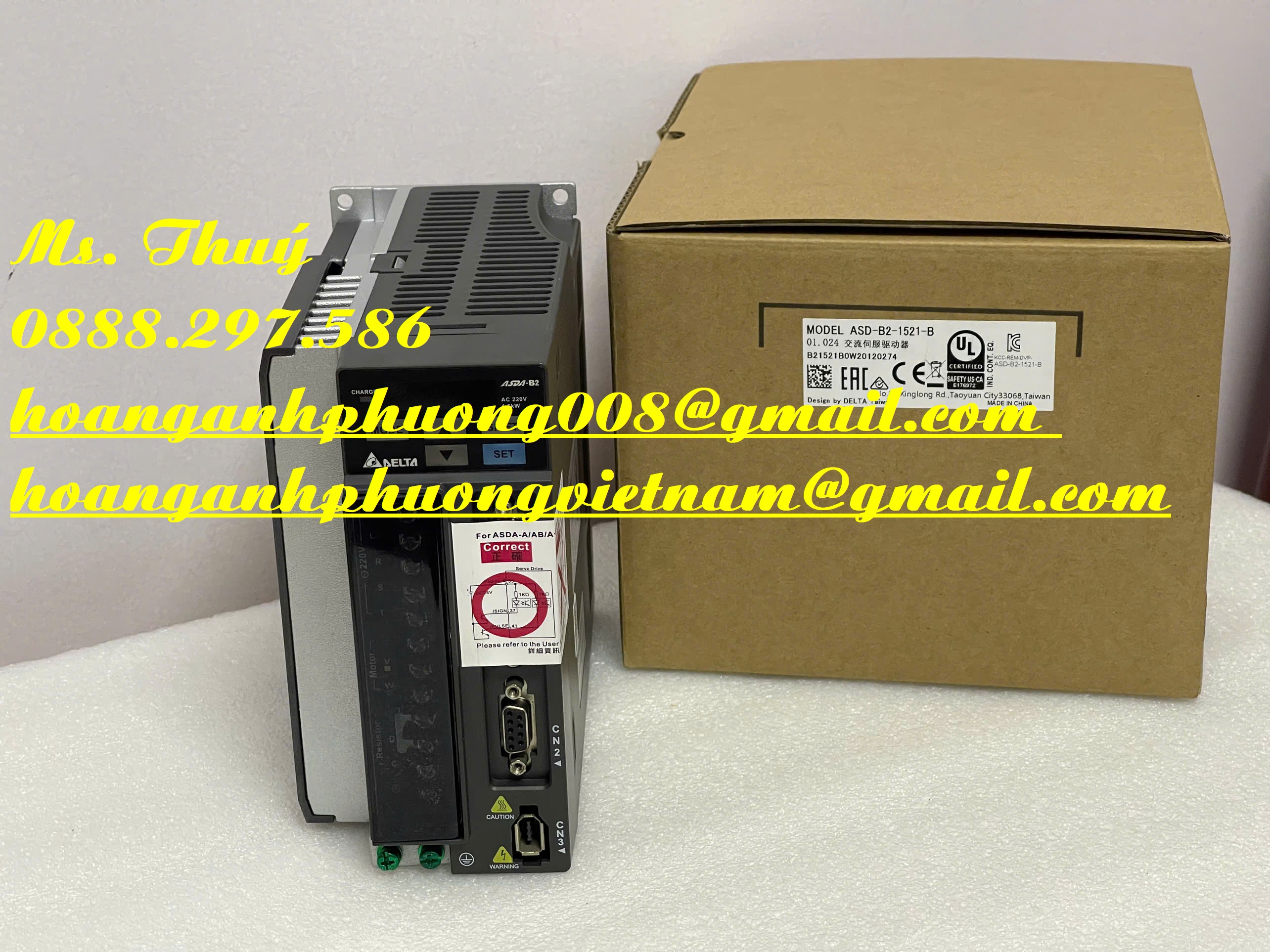 Bộ điều khiển Servo Delta ASD-B2-1521-B 1.5kW - Bình Dương